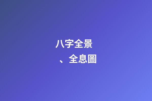 八字全景、全息圖